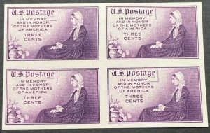 Scott#: 754 - Whistler's Mother 3¢ 1934 BEP Block of Four MLHNGAI - Lot 6