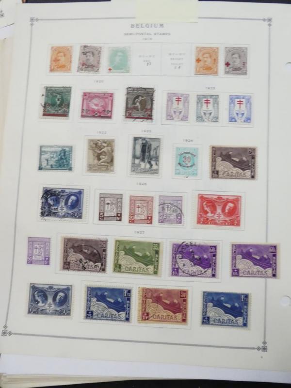 EDW1949SELL : BELGIUM Very clean Mint & Used collection on album pages Cat $2355