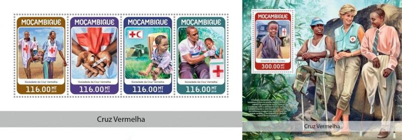 Z08 MOZ18310ab Mozambique 2018 Red cross MNH ** Postfrisch Set