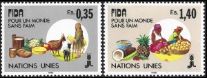 United Nations Geneva #162-63  MNH - IFAD Agricultural Development (1988)