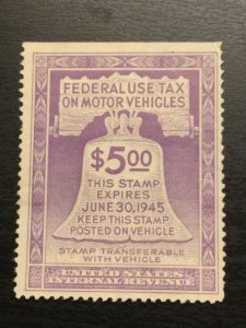 US SC# RV30 Motor Vehicle Use Stamp