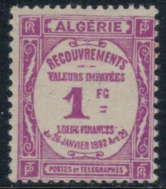 Algeria #J16*  CV $20.00