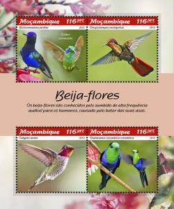 Z08 MOZ190110a Mozambique 2019 Hummingbirds MNH ** Postfrisch