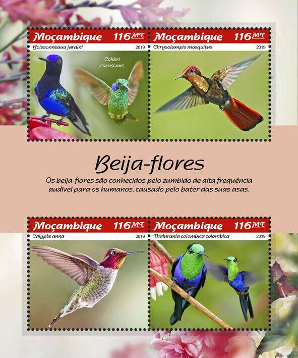 Z08 MOZ190110a Mozambique 2019 Hummingbirds MNH ** Postfrisch