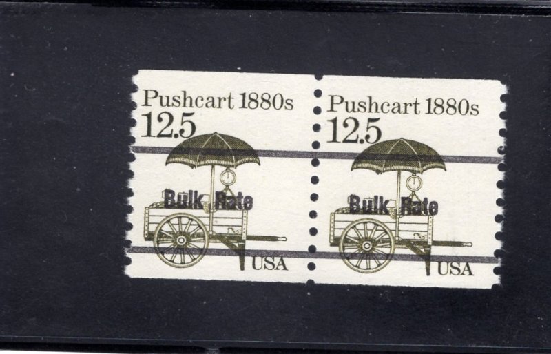 2133a Pushcart, MNH coil pair precancel