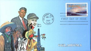 #4121 Oklahoma Statehood Heritage FDC
