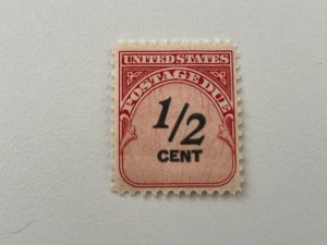 US Scott #J88, 1959 Postage Due, 1/2 Cent Stamp, MNH, stock photo