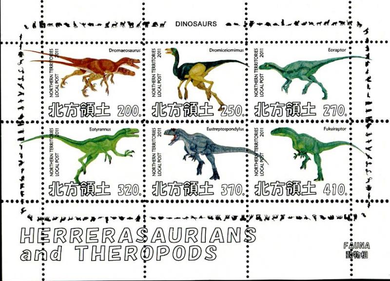 NORTHERN TERRITORIES SHEET DINOSAURS