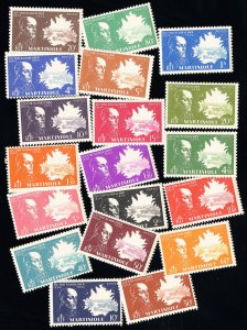 Martinique Stamps # 198-216 MNH XF