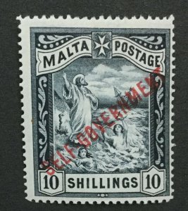 MOMEN: MALTA SG #105 1922 CROWN CC MINT OG H LOT #194333-2849