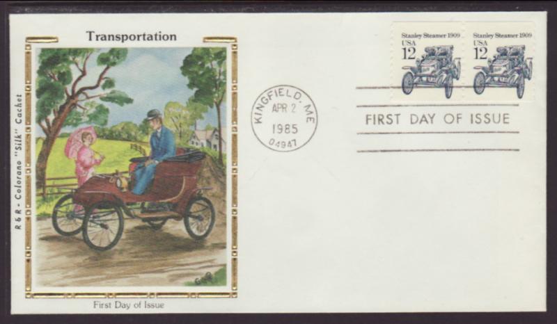 US 2132 Stanley Steamer 1985 Colorano U/A FDC