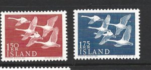 Iceland Scott 298-99 Mint NH  2021 cv $9.85