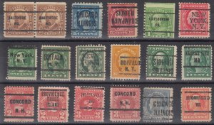 Old Used United States Pre-Cancel Stamps - Lot #MO-330