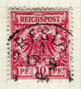 GERMANY; 1889 early Reichpost issue fine used 10pf. value, Shade