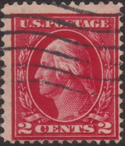 1912, US 2c, George Washington, Used, Sc 406c, Lake, Cv $2500+