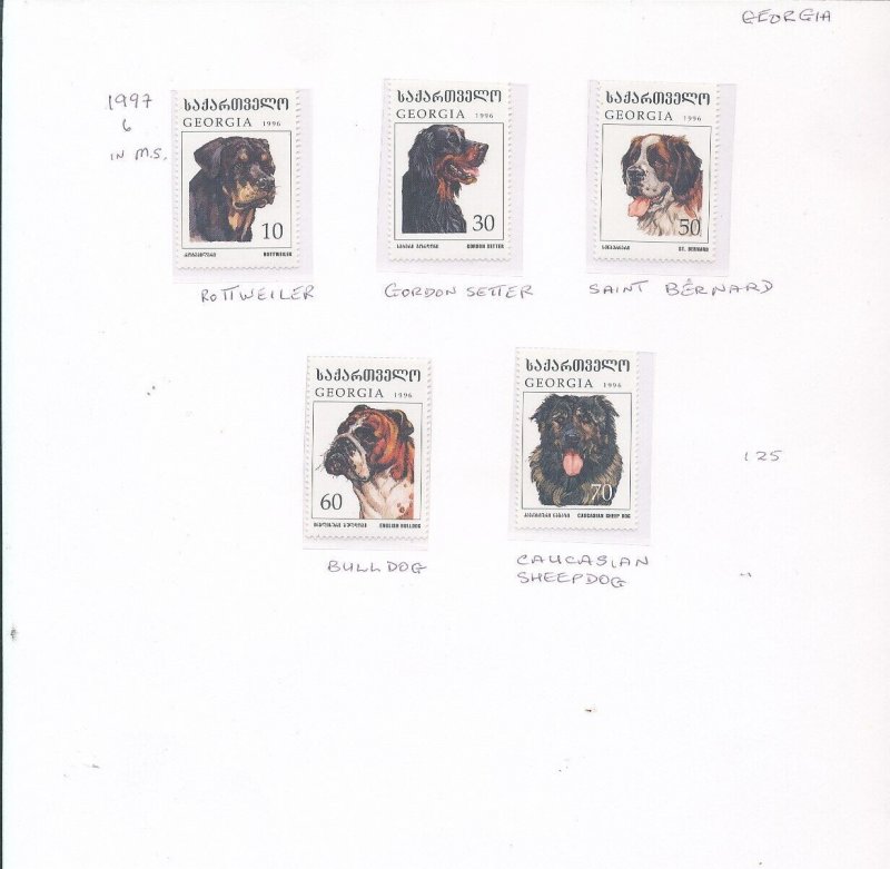 FAROES Georgia GB kampuchea Laos DOGS MNH used (Apx 90+ items) KRA028