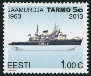 Estonia #728 Icebreaker Tarmo Ship 1€ Postage Stamp 2013 Europe Eesti MLH