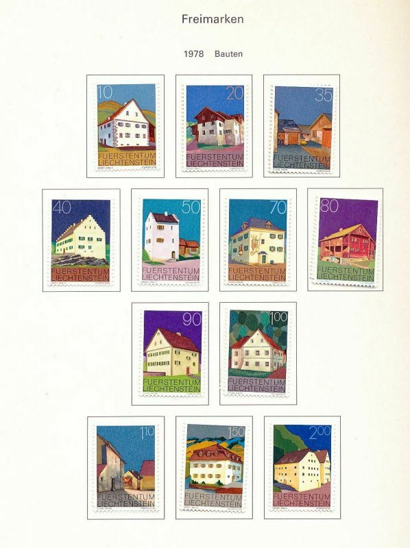 Liechtenstein 1970s MNH MH Used (Appx 120 Stamps)ZC838