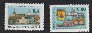 Finland # 498-499, Anniversaries of Towns, Mint NH, 1/2 Cat.