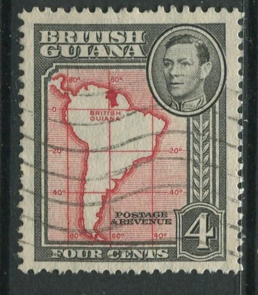 British Guiana - Scott 232 - KGVI- Definitive -1938 - FU - Single 4c Stamp