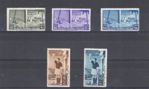 1934 ITALIAN COLONIES, Soccer World Championships, Ordinary Post, n . 46/50, MN