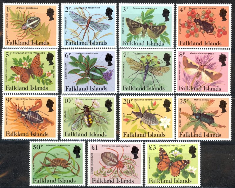 Falkland Islands Sc# 397-401 MNH 1984 Insects and Spiders