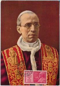 57329  - VATICANO Vatican - POSTAL HISTORY: MAXIMUM CARD 1955 -  Religion