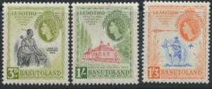 Basutoland / Lesotho  SG 55 / 57 Mint set - light hinge trace  - National Cou...