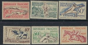 France 700-05 MH 1953 set (ak2766)