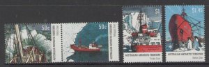 AUSTRALIAN ANTARCTIC TERR SG160/3 2003 SUPPLY SHIPS MNH