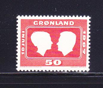 Greenland 69 Set MNH Crown Princess Margrethe Wedding (A)