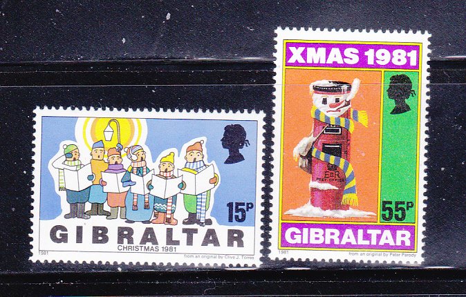 Gibraltar 414-415 Set MNH Christmas