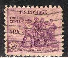 U.S.A.; 1933; Sc. # 732;  Used Cpl. Set