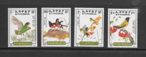 BIRDS - ETHIOPIA #1249-52 MNH