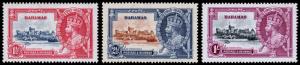 Bahamas Scott 92-93, 95 (1935) Mint LH VF, CV $16.25 M