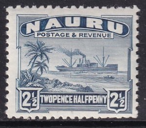 Sc# 21a 1948 Nauru KGV 2½ pence Freighter issue MLH CV $4.00