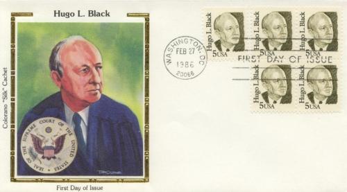 1986 Hugo Black Great Americans 2172 Colorano FDC