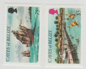 Cayes of Belize Scott #7//9 Stamp - Mint NH Set