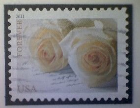 United States, Scott #4520, used(o), 2011, Wedding: White Roses, (44¢)