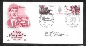 Just Fun Cover FRANCE #1930a on 1984 ANNIVERSARY of D-DAY Cachet. (12637)