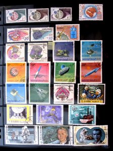 WORLDWIDE - TOPICAL STAMPS - 40+ SPACE