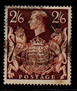 Great Britain Sc 249 1939  2/6d  chestnut George VI stamp used