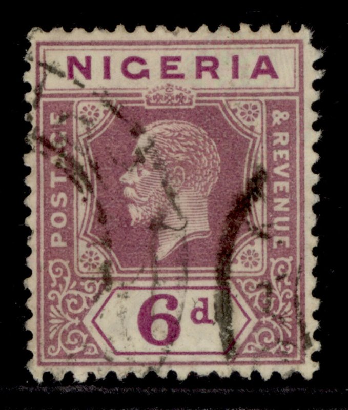 NIGERIA GV SG25a, 6d dull purple & bright purple, USED.