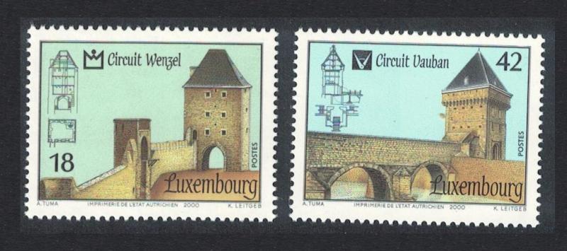 Luxembourg Circular City Walks 2v SG#1542-1543