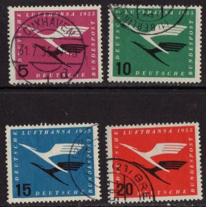 Thematic stamps WEST GERMANY 1955 LUFTHANSA 1131/4 used