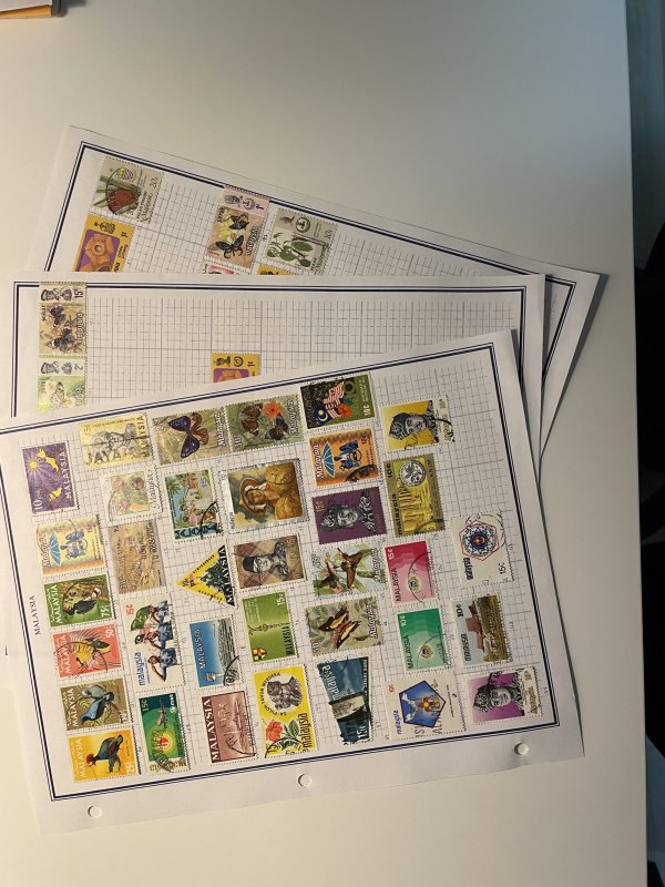 Collection of Malaysia stamps