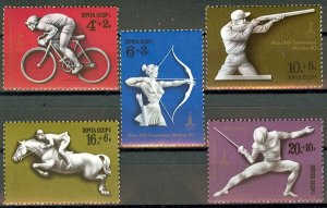 1977  USSR 4642-4646 1980 Olympic Games in Moscow 3,00 €