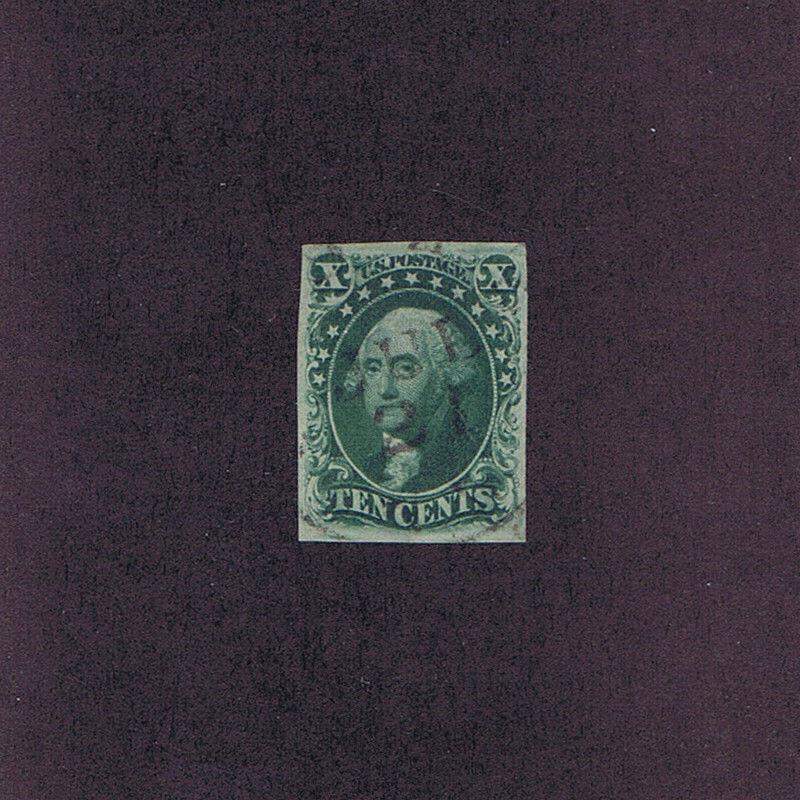 SC# 15 USED 10c, 1855, TOWN PMK, PF CERT GRADED VF 80