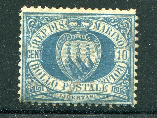 San Marino #7 Mint  lightly hinged  Cat $350