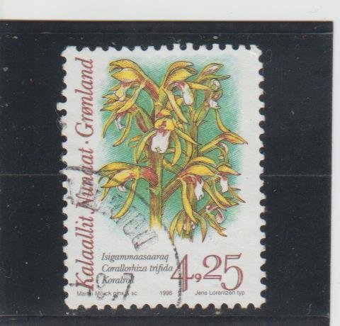 Greenland  Scott#  280  Used  (1995 Orchid)